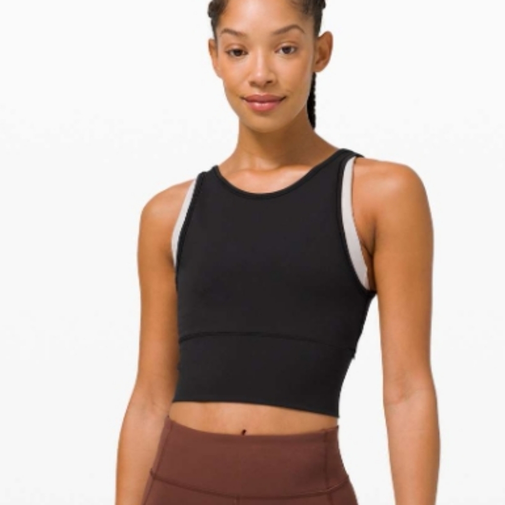 lululemon athletica Black Crop Top